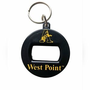 Rare Vintage USMA West Point Kicking Mule Bev Key - Glossy Gold/Yellow   MINT